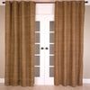 Raw Silk Grommet Curtain, Bronze