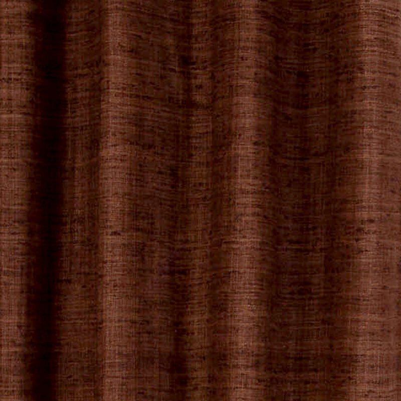 Raw Silk Grommet Curtain, Coffee