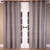Raw Silk Grommet Curtain, Grey