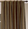 Dupioni Silk Striped Curtain, Khaki Green