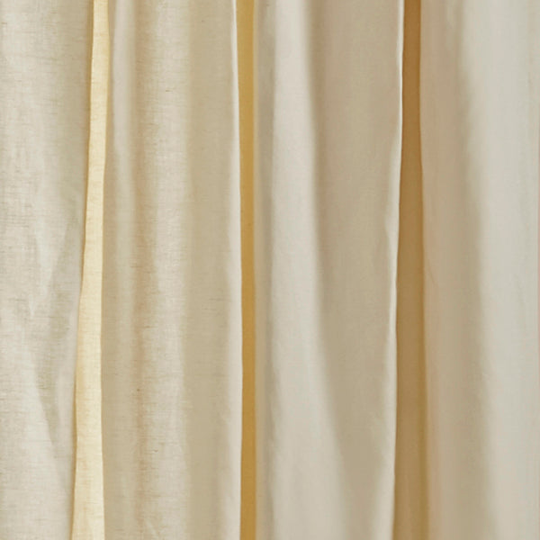 Kendall Linen Cotton Curtain, Bisque