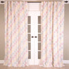 Organdy Applique Sheer Cotton Curtain, Multicolor