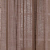 Solid Linen Sheer Curtain, Cocoa