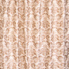 Dupioni Silk Embroidered Curtain, Brown