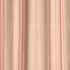 Linen Striped Grommet Curtain, Natural Red