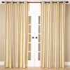 Modern Striped Linen Cotton Curtain, Grey Yellow