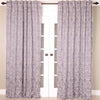 Embroidered Linen Curtain, Grey