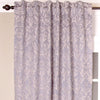 Embroidered Linen Curtain, Grey