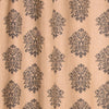 Medallion Printed Jute Grommet Curtain, Natural