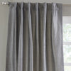 Faux Raw Silk Curtain, Grey