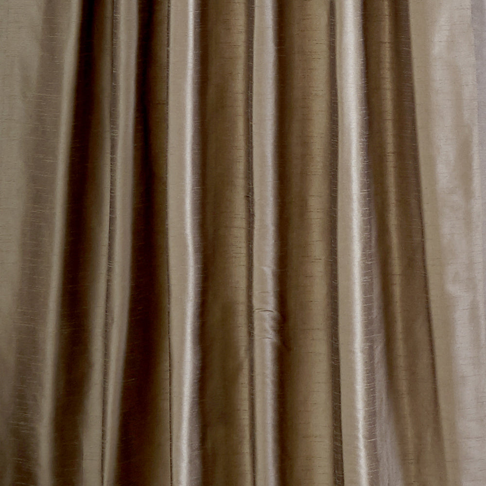 Faux Dupioni Silk Curtain, Cobblestone