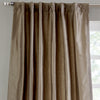 Faux Dupioni Silk Curtain, Cobblestone