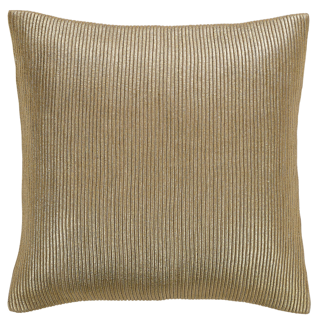 Foil Pleated Pillow, Gold