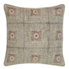 Antique Block Print Pillow, Natural Red