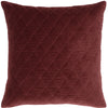 Quilted Velvet Pillows, Rust