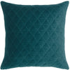 Quilted Velvet Pillows, Turquoise