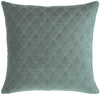 Quilted Velvet Pillows, Seablue