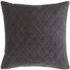 Quilted Velvet Pillows, Grey