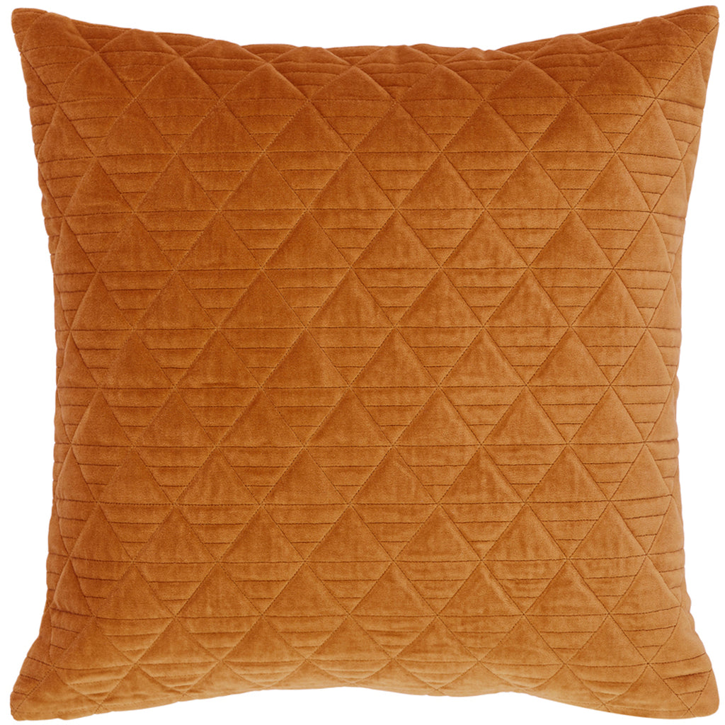 Quilted Velvet Pillows, Amber