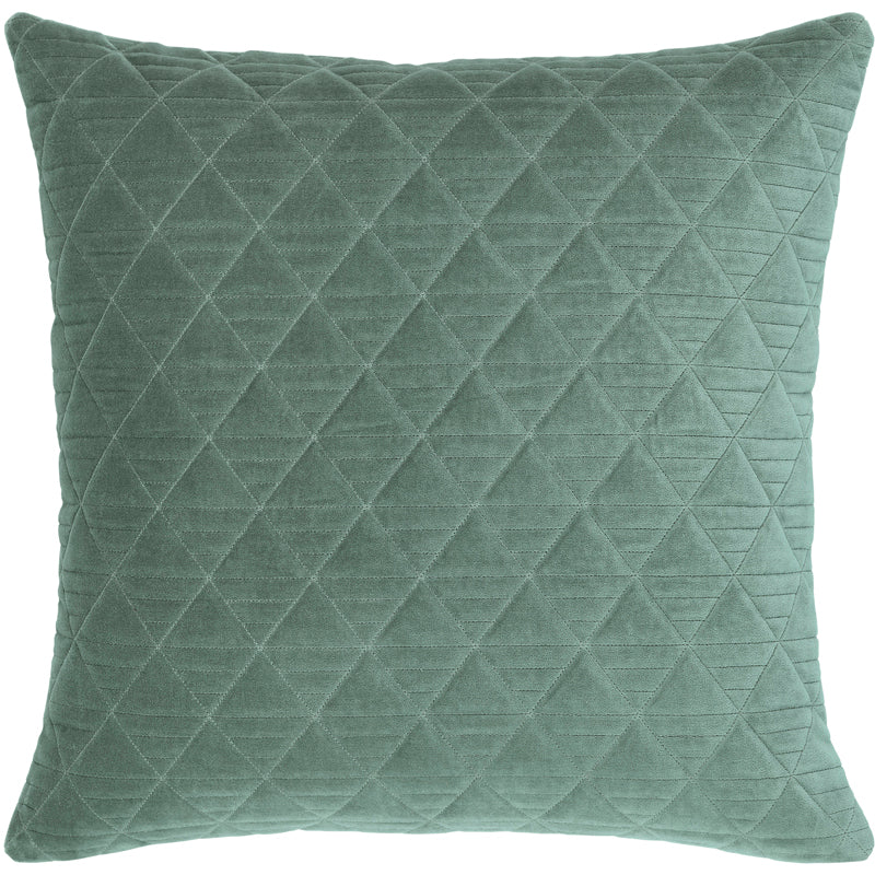 Quilted Velvet Pillows, Seablue