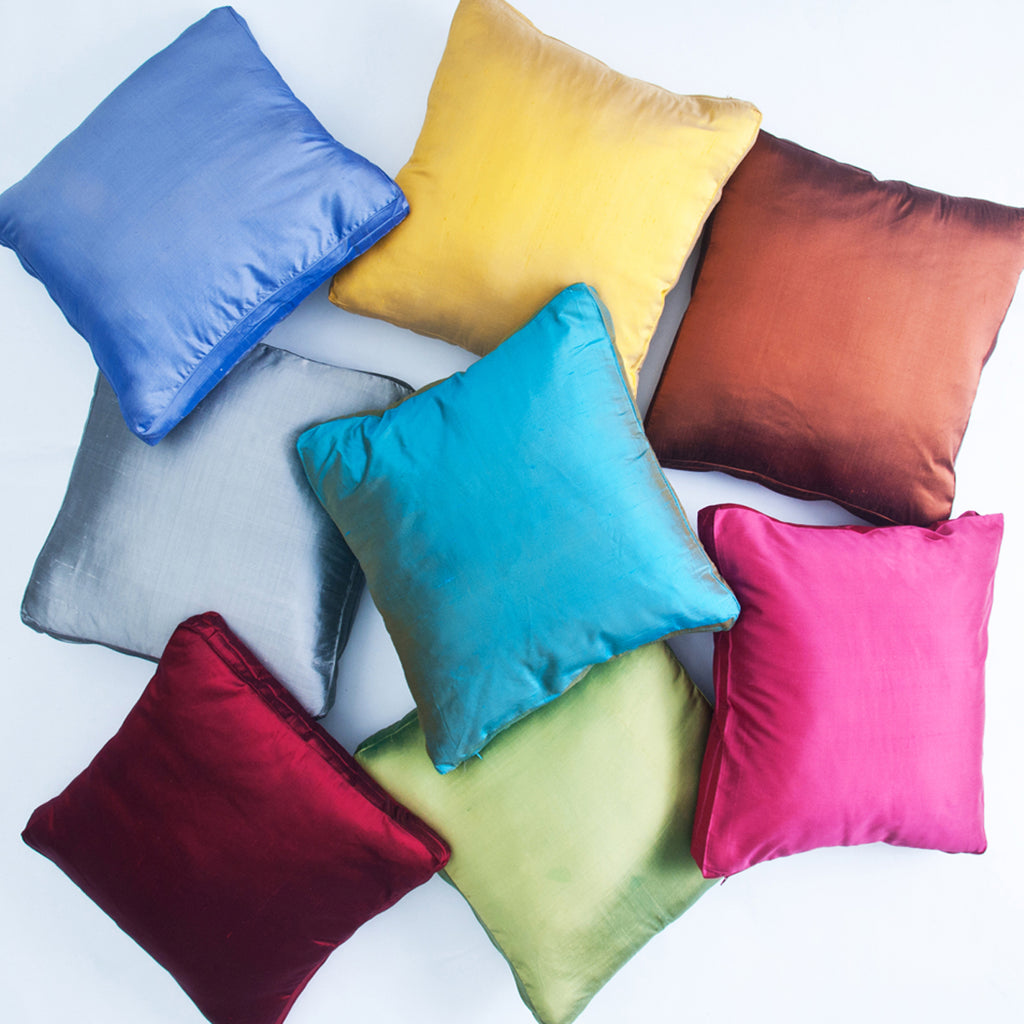 Dupioni Silk Box Pillows