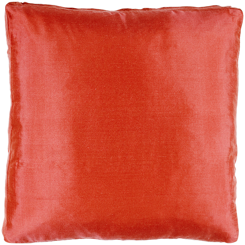 Dupioni Silk Box Pillows, Persimmon