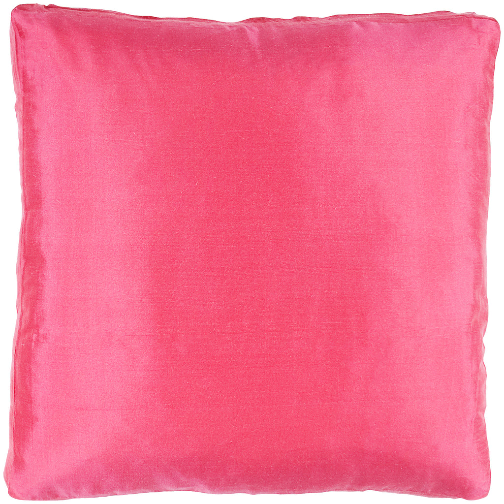 Dupioni Silk Box Pillows, Raspberry Wine