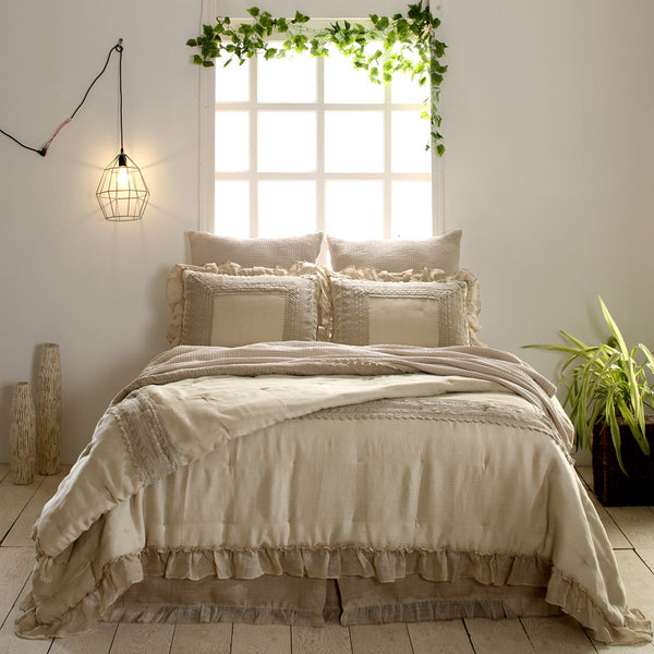 Dreams Lacework Linen Quilt & Shams, Linen (sold separately)