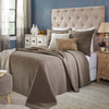 Indi Diamond Matelasse Euro Sham, Brown